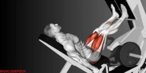 Athlete performing a lower body workout on a leg press machine to build leg strength.