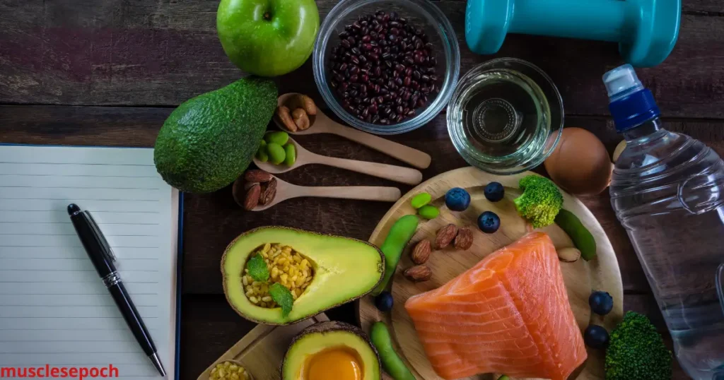 Organized meal plan layout with portioned meals for cutting diet
