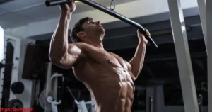 Person performing a pull day workout targeting back and biceps with rowing and pull-up exercises.