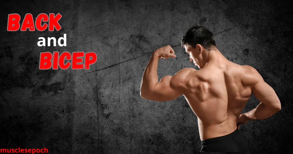Athlete performing rows and curls as part of a back and bicep workout for muscle size and definition.