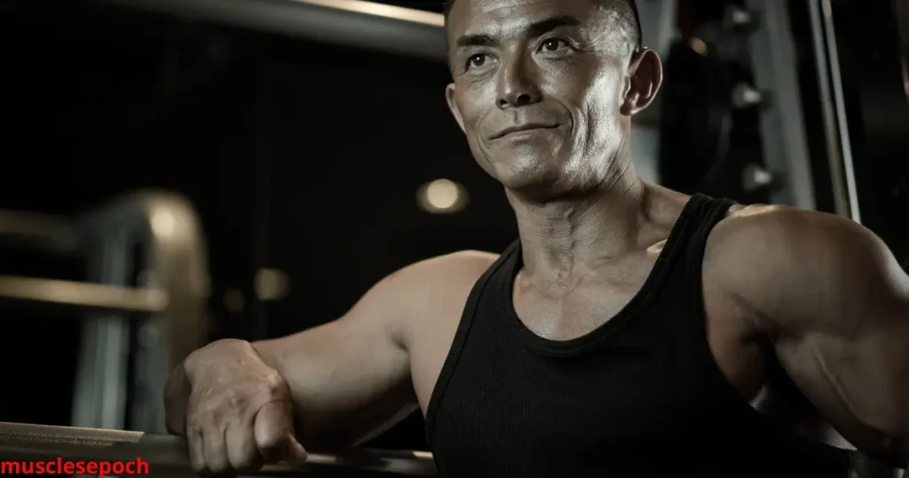Fit individual lifting weights in a gym, with emphasis on strength training and a carnivore diet lifestyle.